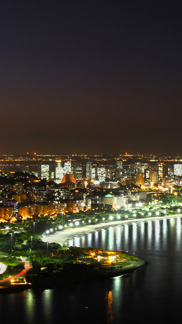 Exciting view of Rio de Janeiro at night wallpaper - Beach Wallpapers Exciting view of Rio de Janeiro at night wallpaper - Beach Wallpapers