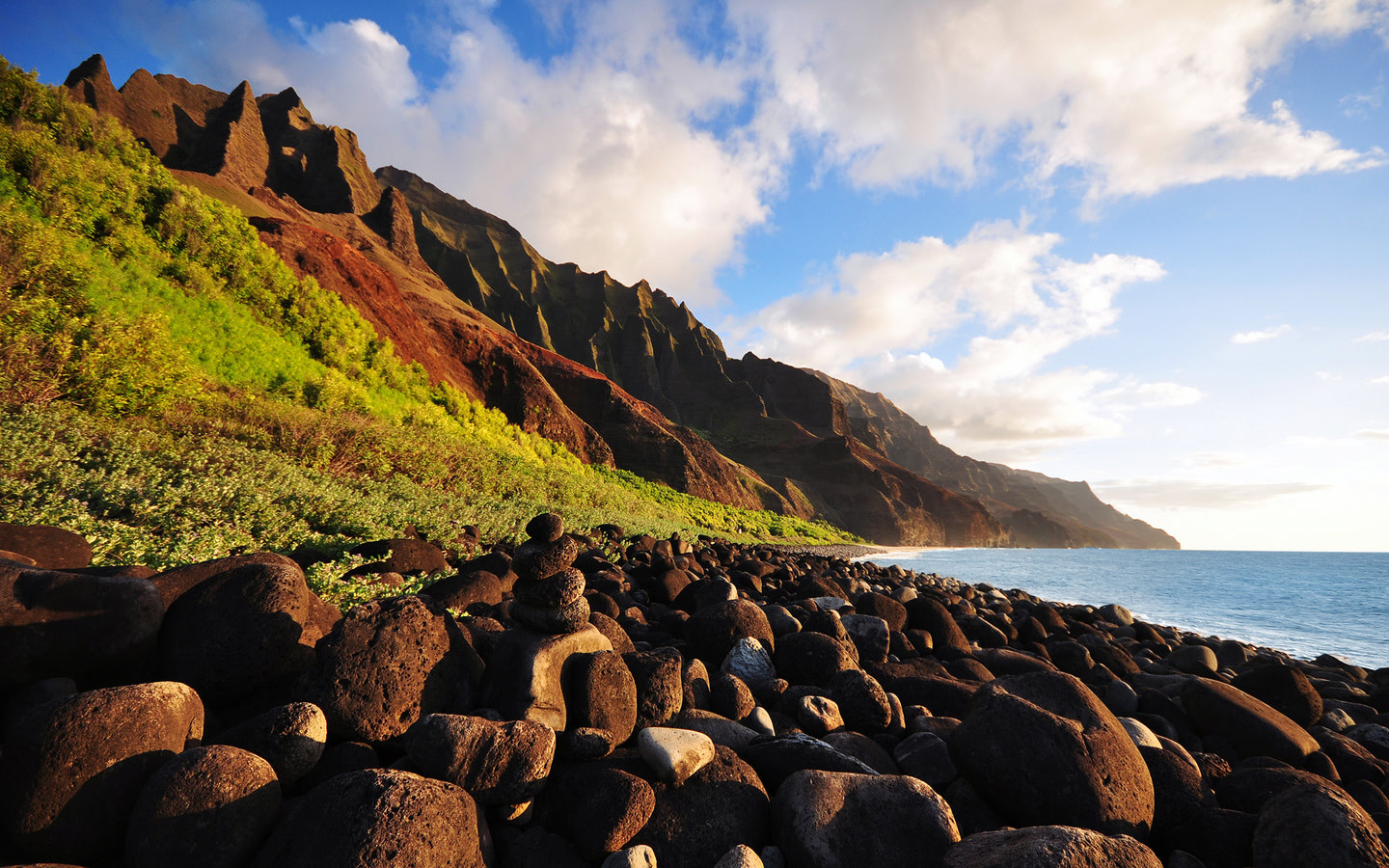 Hawaiian Background Na Pali Coast Kauai Island Hawaii Sunny - Temu