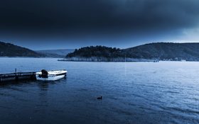 A small and fantastic lake Eymir in Ankara Province, Turkey