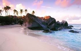 Astounding beach wallpaper of West Indies