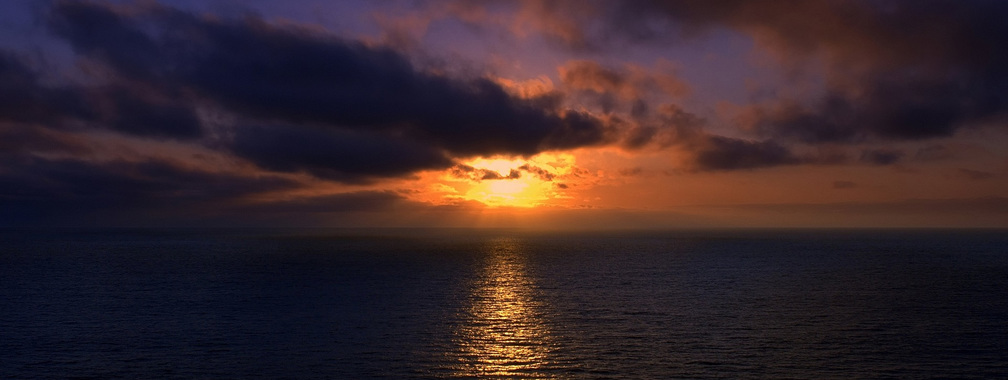 Beautiful sunset over Brazilian beach wallpaper