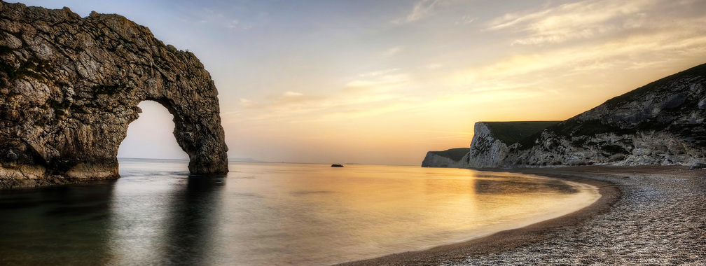 Breath-taking view of Durdle Door in Dorset in England