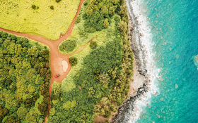 Colorful beach in Haiku-Pauwela, Hawaii, United States