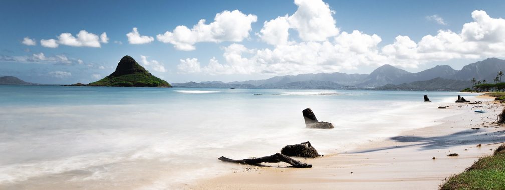 Countless miles of peaceful aqua blue waters at Lanikai Beach