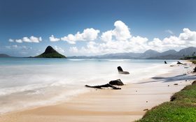 Countless miles of peaceful aqua blue waters at Lanikai Beach