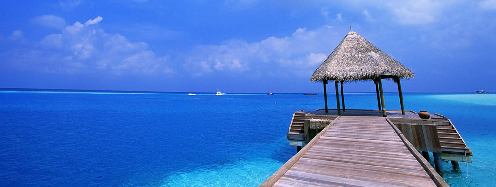 Fascinating view over the beach in Cancún, Mexico wallpaper