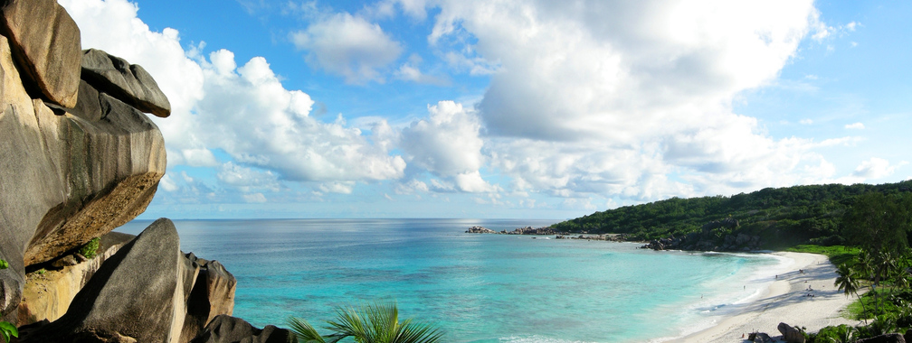 Grand Anse spectacular beach background