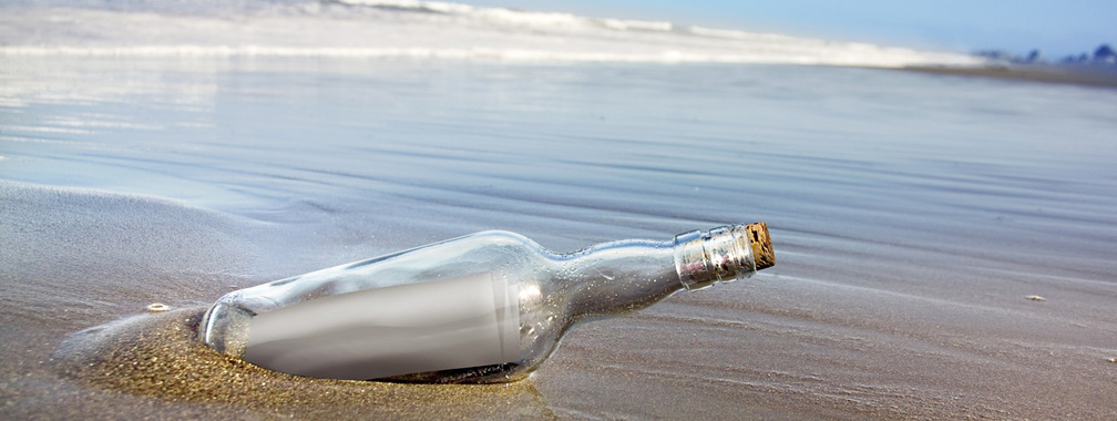 Message in a bottle wallpaper