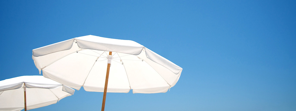 Miami beach umbrellas beach background