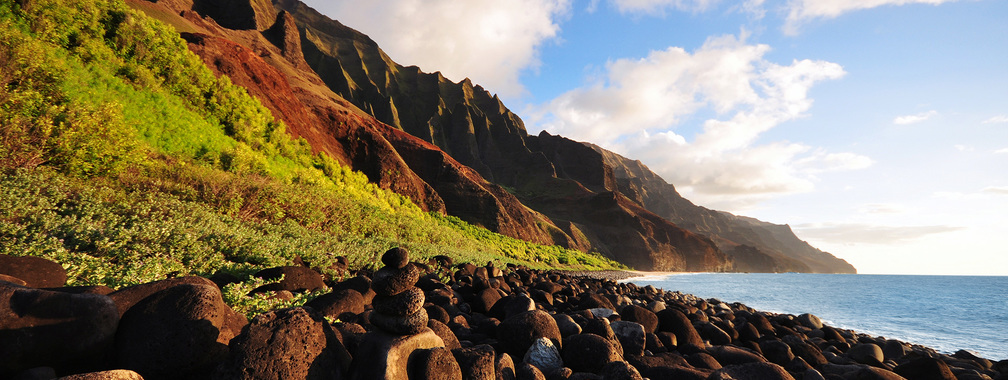 Na Pali Coast wallpaper, Kauai island, Hawaii