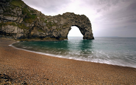 Nature created rock passage wallpaper