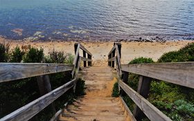 Relaxing atmosphere at Fishermans Beach, Australia