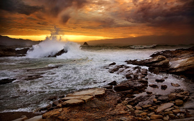 Rocky seashore wallpaper