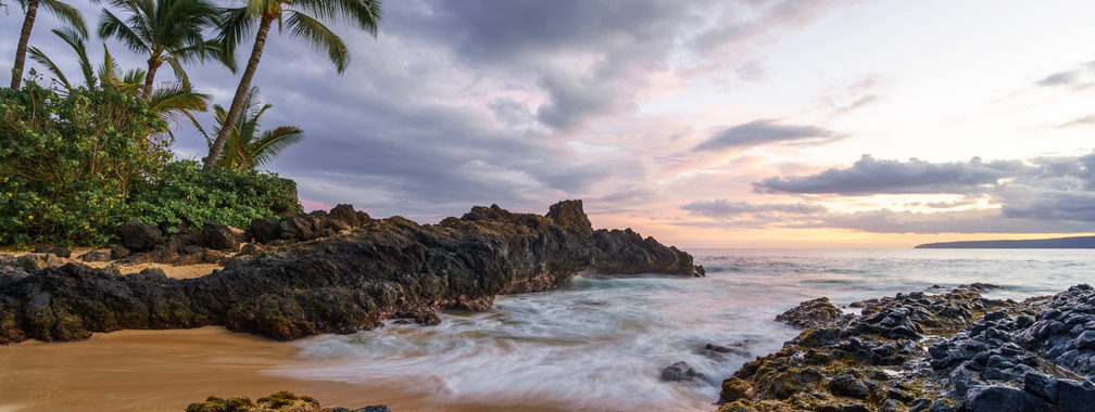 Secret beach at Maui, Hawaii, USA