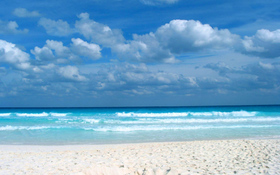 Stunning View From The Caribbean Beach Background