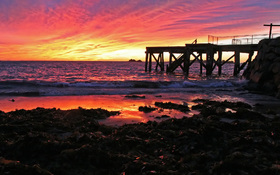 Sunrise at the Horseshoe Bay, South Australia wallpaper