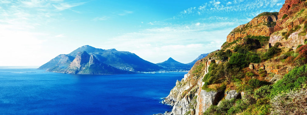 The gorgeous view on Table Mountain in Cape Town, South Africa