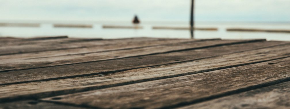 The wooden path on a beautiful beach of Playa Venao, Panama