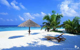 Tropical beach wallpaper