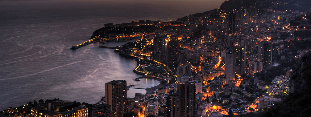 View from the hill on the Monaco wallpaper