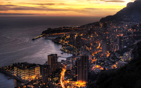 View from the hill on the Monaco wallpaper