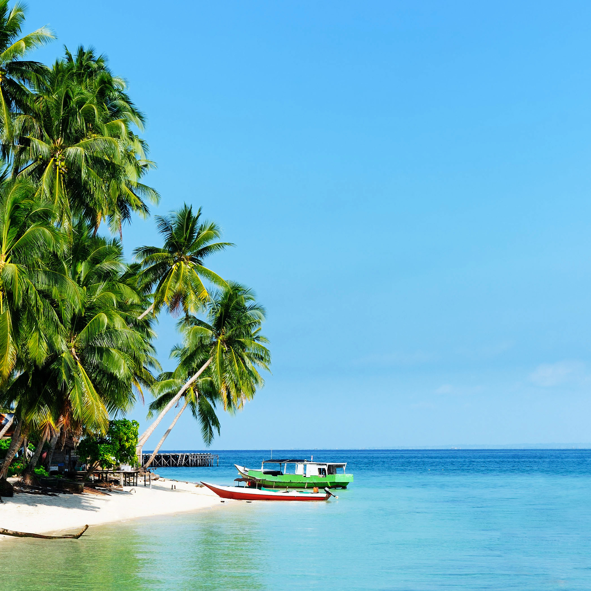 White Sandy Beach Of The Derawan Islands Wallpaper Beach