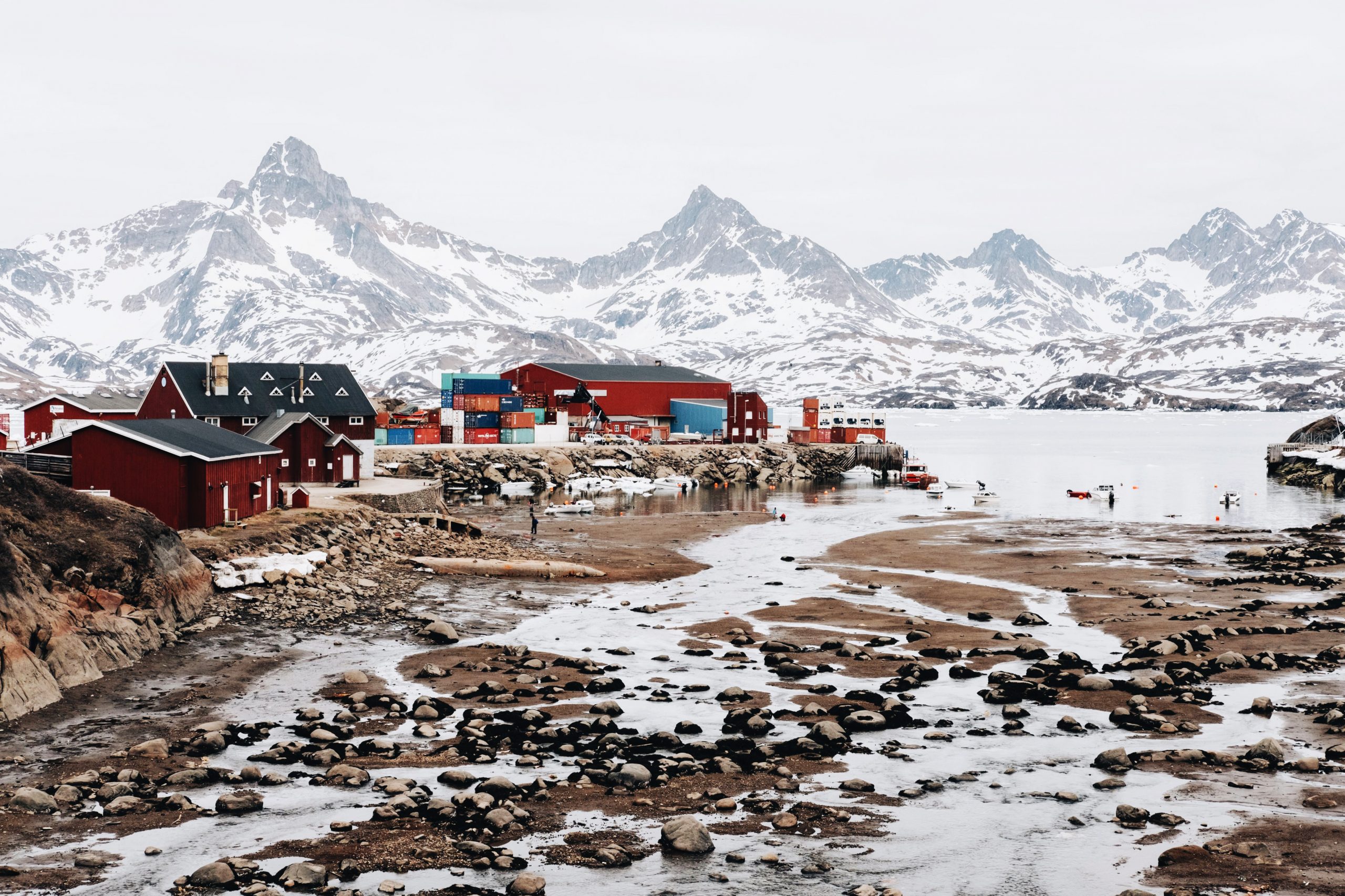 Tasiilaq harbour in East Greenland Beach Wallpapers
