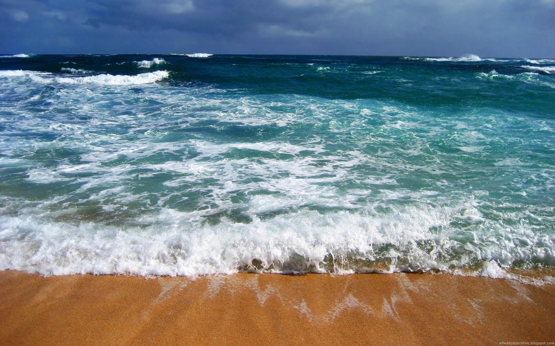 Windy Day Over The Ocean Beach Wallpaper Beach Wallpapers